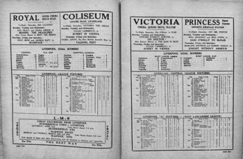Match programme pages 6 & 7