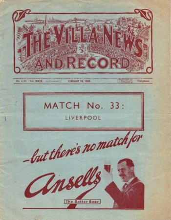 Match programme