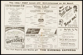 Match programme - Lineups