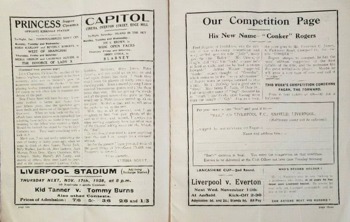 Match programme pages 4 & 5