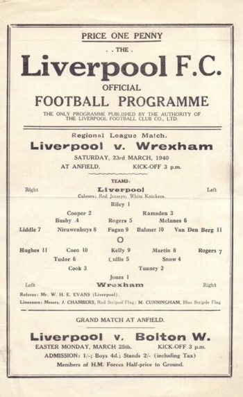 Match programme