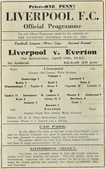 Match programme