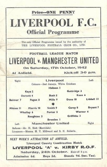 Match programme