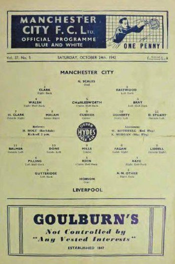 Match programme