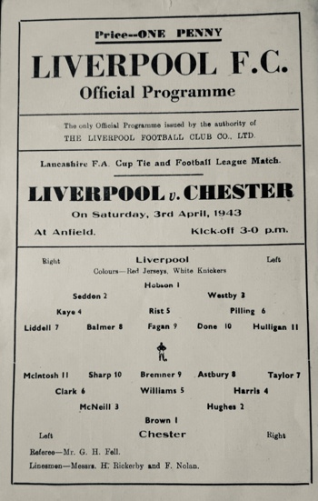 Match programme