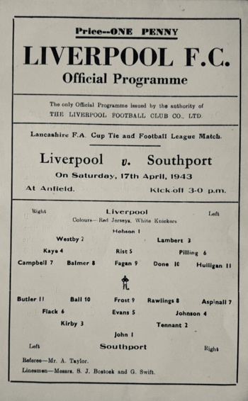 Match programme