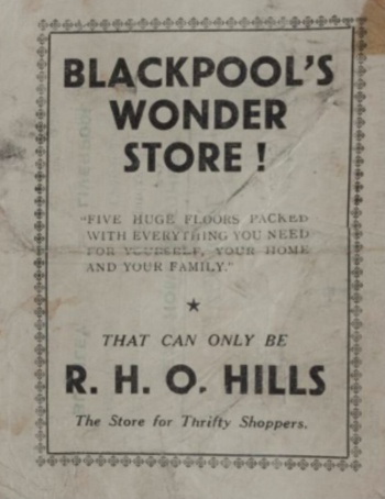 Match programme backcover