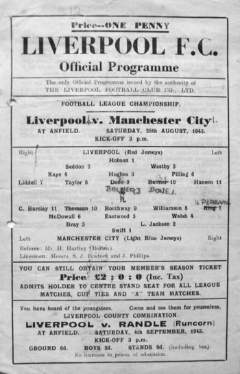 Match programme