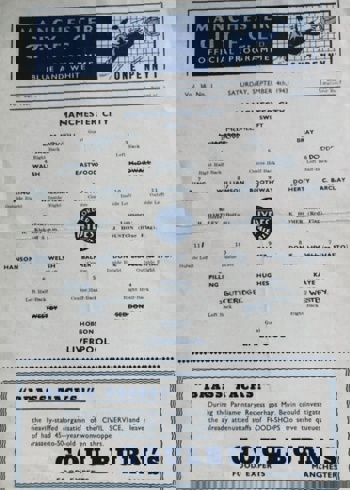 Match Programme