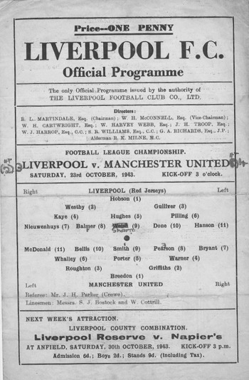 Match programme