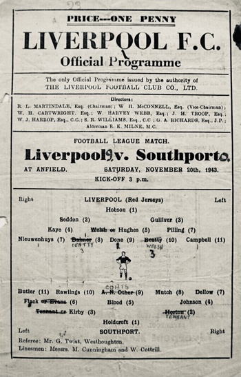 Match programme