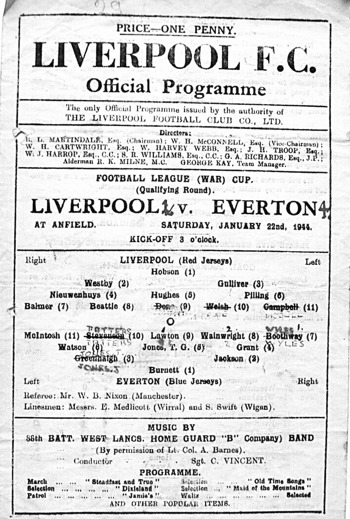 Match programme