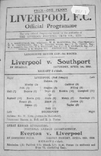 Match programme