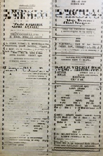 Match programme