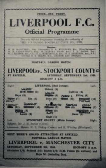 Match programme