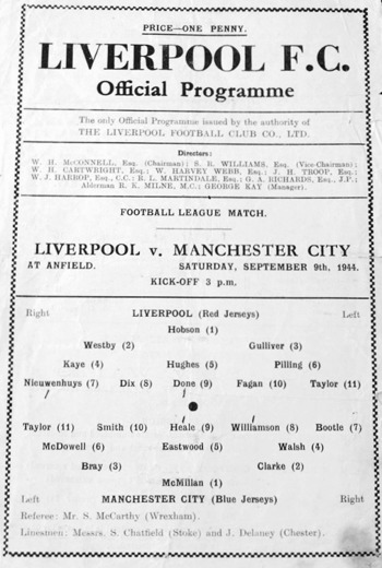Match programme