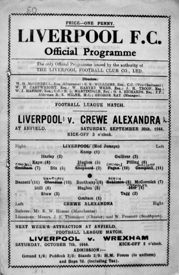 Match programme