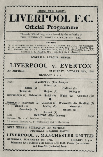 Match programme