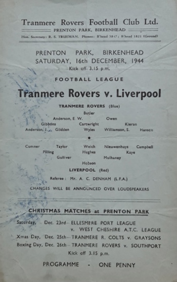 Match programme