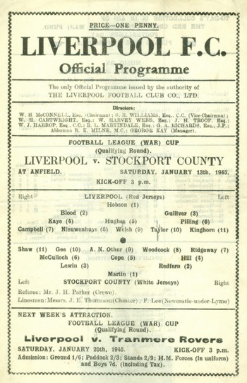 Match programme