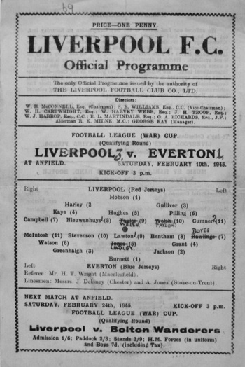 Match programme