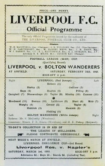 Match programme