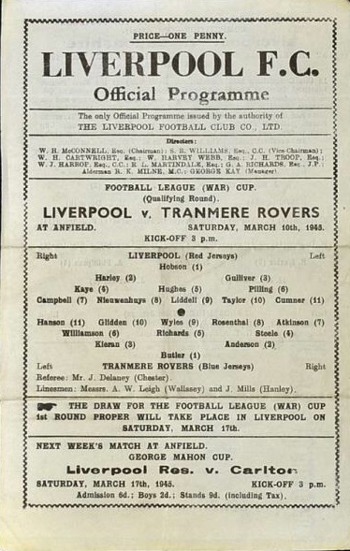 Match programme
