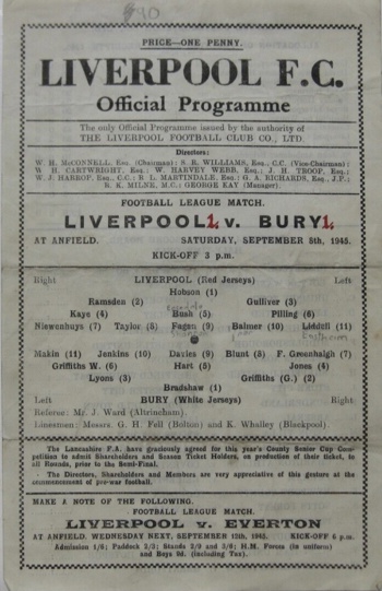 Match programme