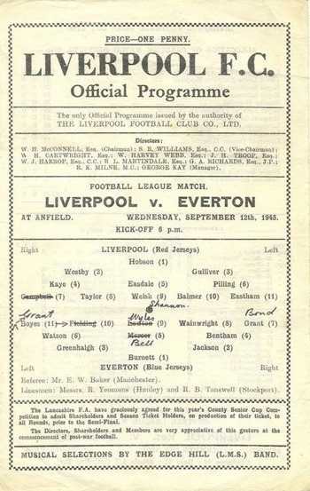 Match programme