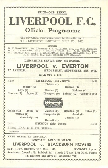Match Programme