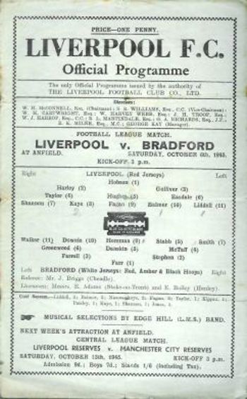 Match programme