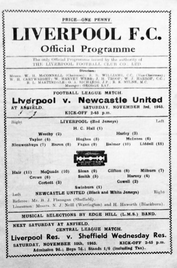 Match programme