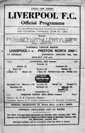 Match programme