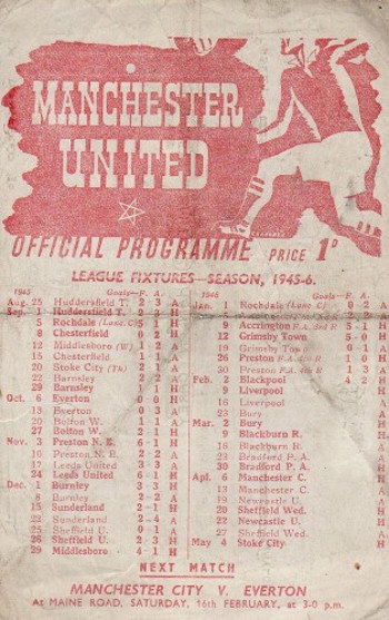 Match programme