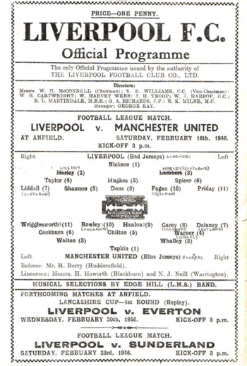 Match programme
