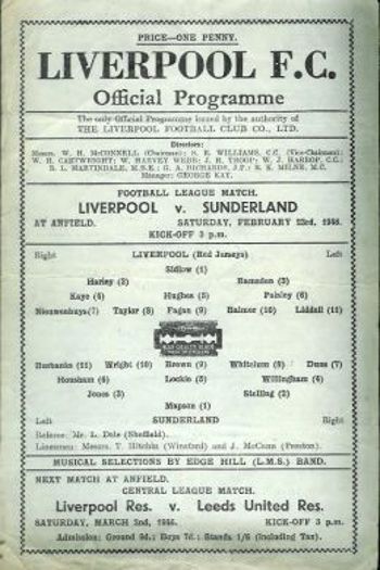 Match programme