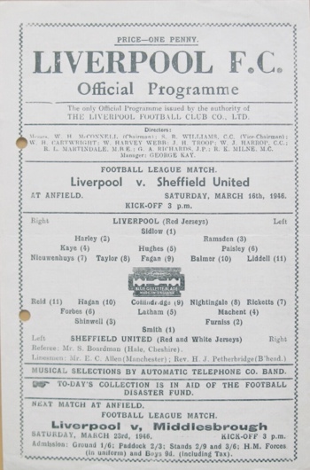 Match programme