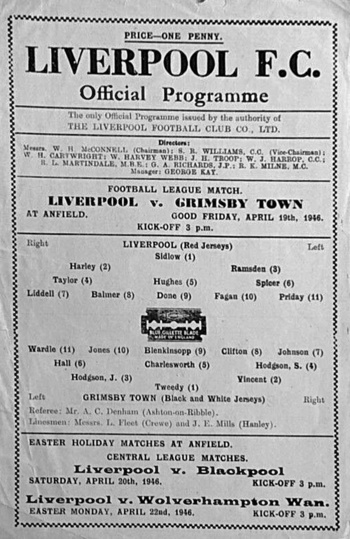 Match programme