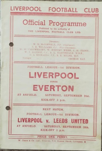 Match programme