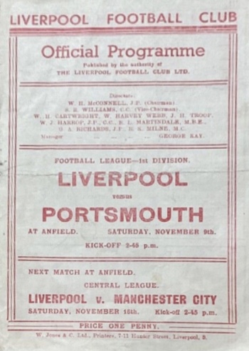Match programme
