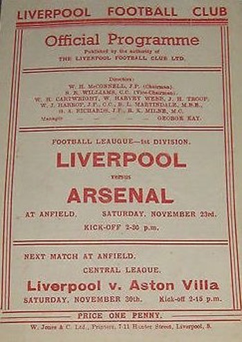 Match programme