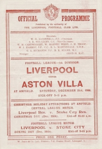 Match programme
