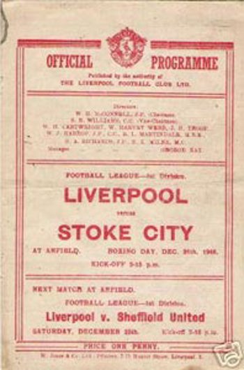 Match programme