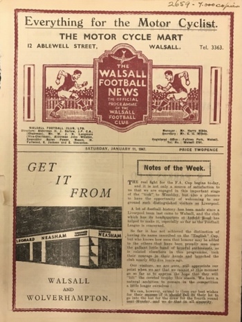 Match programme