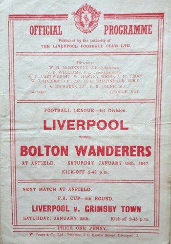 Match programme