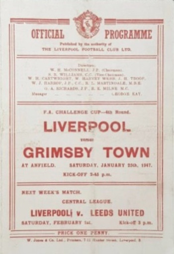 Match programme