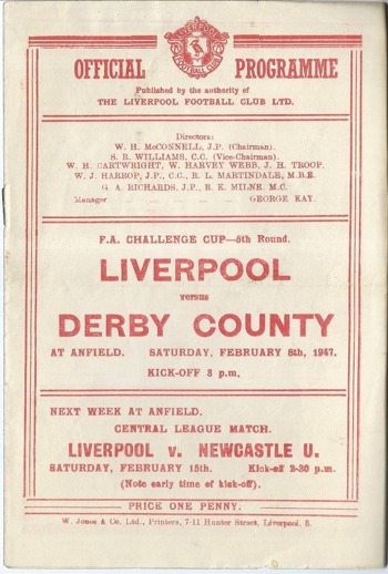 Match programme