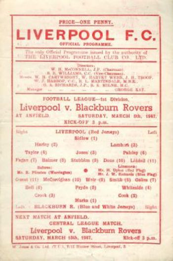 Match programme