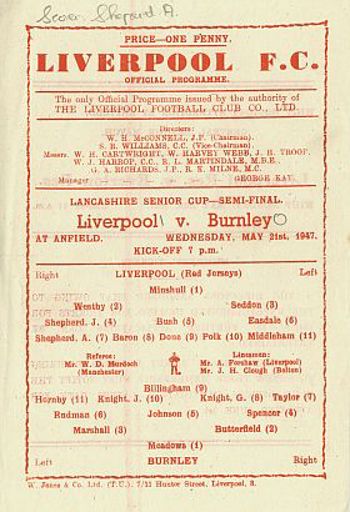 Match programme