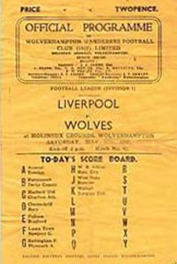 Match programme